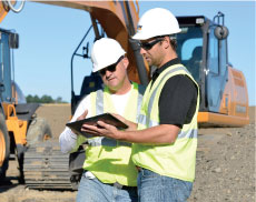 Construction equipment field service and repair
