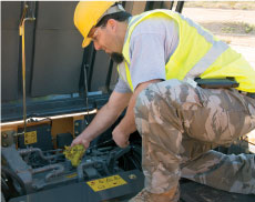 Certified technicians analyze your machine's oil and fluids